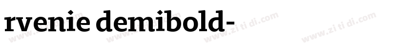 rvenie demibold字体转换